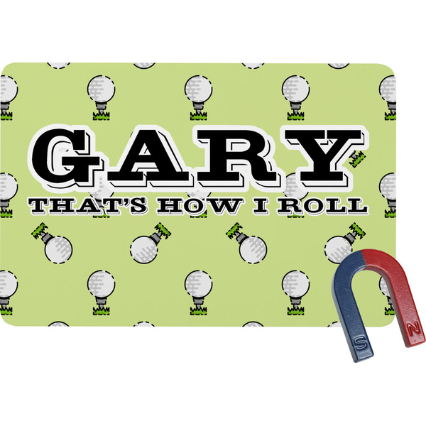 Custom Golf Rectangular Fridge Magnet (Personalized)