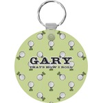 Golf Round Plastic Keychain (Personalized)