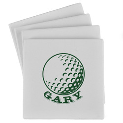 Golf Absorbent Stone Coasters - Set of 4 (Personalized)