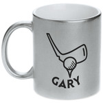 Golf Metallic Silver Mug (Personalized)