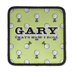 Golf Iron On Square Patch w/ Name or Text