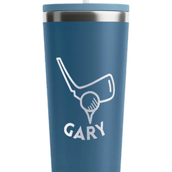 Golf RTIC Everyday Tumbler with Straw - 28oz - Steel Blue - Double-Sided (Personalized)