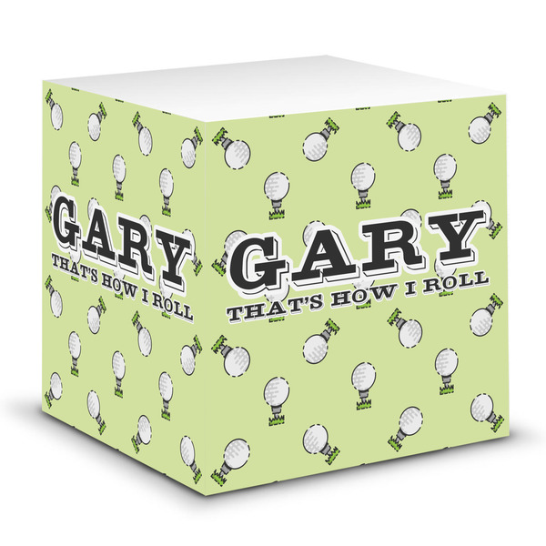 Custom Golf Sticky Note Cube (Personalized)