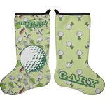 Golf Holiday Stocking - Double-Sided - Neoprene (Personalized)