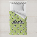 Golf Toddler Duvet Cover w/ Name or Text