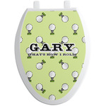 Golf Toilet Seat Decal - Elongated (Personalized)