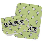 Golf Burp Cloths - Fleece - Set of 2 w/ Name or Text