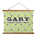 Golf Wall Hanging Tapestry - Wide (Personalized)