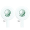 Golf White Plastic 7" Stir Stick - Double Sided - Round - Front & Back