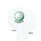 Golf White Plastic 7" Stir Stick - Single Sided - Round - Front & Back