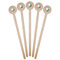 Golf Wooden 7.5" Stir Stick - Round - Fan View