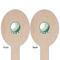 Golf Wooden Food Pick - Oval - Double Sided - Front & Back