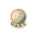 Golf Genuine Maple or Cherry Wood Sticker (Personalized)