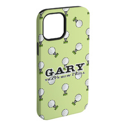 Golf iPhone Case - Rubber Lined - iPhone 15 Plus (Personalized)