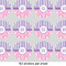 Pink & Purple Damask 1" Multipurpose Round Labels - Sheet