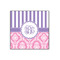 Pink & Purple Damask 12x12 Wood Print - Front View