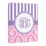 Pink & Purple Damask Canvas Print - 16x20 (Personalized)