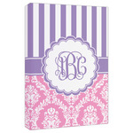 Pink & Purple Damask Canvas Print - 20x30 (Personalized)