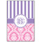 Pink & Purple Damask 20x30 Wood Print - Front View