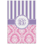 Pink & Purple Damask Poster - Matte - 24x36 (Personalized)