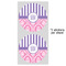 Pink & Purple Damask 5" Multipurpose Round Label - Sheet