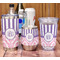 Pink & Purple Damask Acrylic Tumbler - Full Print - In Context