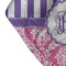 Pink & Purple Damask Bandana Detail