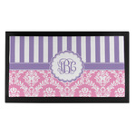 Pink & Purple Damask Bar Mat - Small (Personalized)