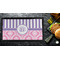 Pink & Purple Damask Bar Mat - Small - LIFESTYLE