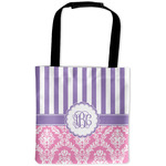 Pink & Purple Damask Auto Back Seat Organizer Bag (Personalized)