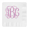 Pink & Purple Damask Embossed Decorative Napkins (Personalized)