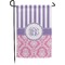 Pink & Purple Damask Garden Flag & Garden Pole