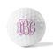 Pink & Purple Damask Golf Balls - Generic - Set of 12 - FRONT