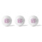 Pink & Purple Damask Golf Balls - Generic - Set of 3 - APPROVAL