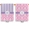 Pink & Purple Damask House Flags - Double Sided - APPROVAL