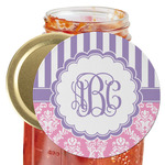 Pink & Purple Damask Jar Opener (Personalized)