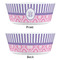 Pink & Purple Damask Kids Bowls - APPROVAL