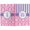 Pink & Purple Damask Large Hard Cover Journal - Apvl