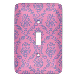 Pink & Purple Damask Light Switch Cover