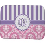 Pink & Purple Damask Memory Foam Bath Mat - 48"x36" (Personalized)