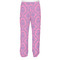 Pink & Purple Damask Men's Pjs Back - on model