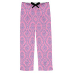 Pink & Purple Damask Mens Pajama Pants