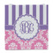 Pink & Purple Damask Party Favor Gift Bag - Gloss - Front