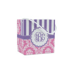 Pink & Purple Damask Party Favor Gift Bags - Gloss (Personalized)