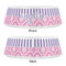 Pink & Purple Damask Plastic Pet Bowls - Small - APPROVAL