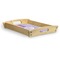 Pink & Purple Damask Serving Tray Wood Small - Corner