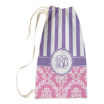 Pink & Purple Damask Laundry Bags - Small (Personalized)