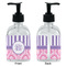 Pink & Purple Damask Glass Soap/Lotion Dispenser - Approval