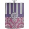 Pink & Purple Damask Stainless Steel Flask