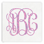 Pink & Purple Damask Paper Dinner Napkins (Personalized)